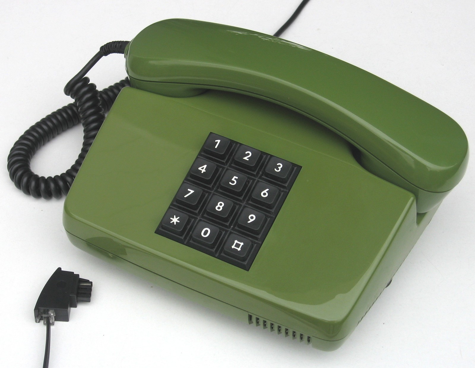 Grünes Post Telefon